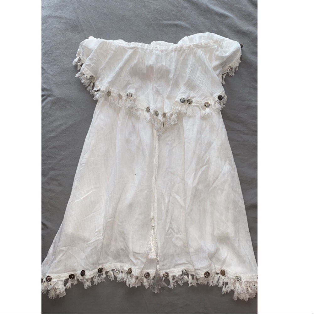 White Island coin mini sundress